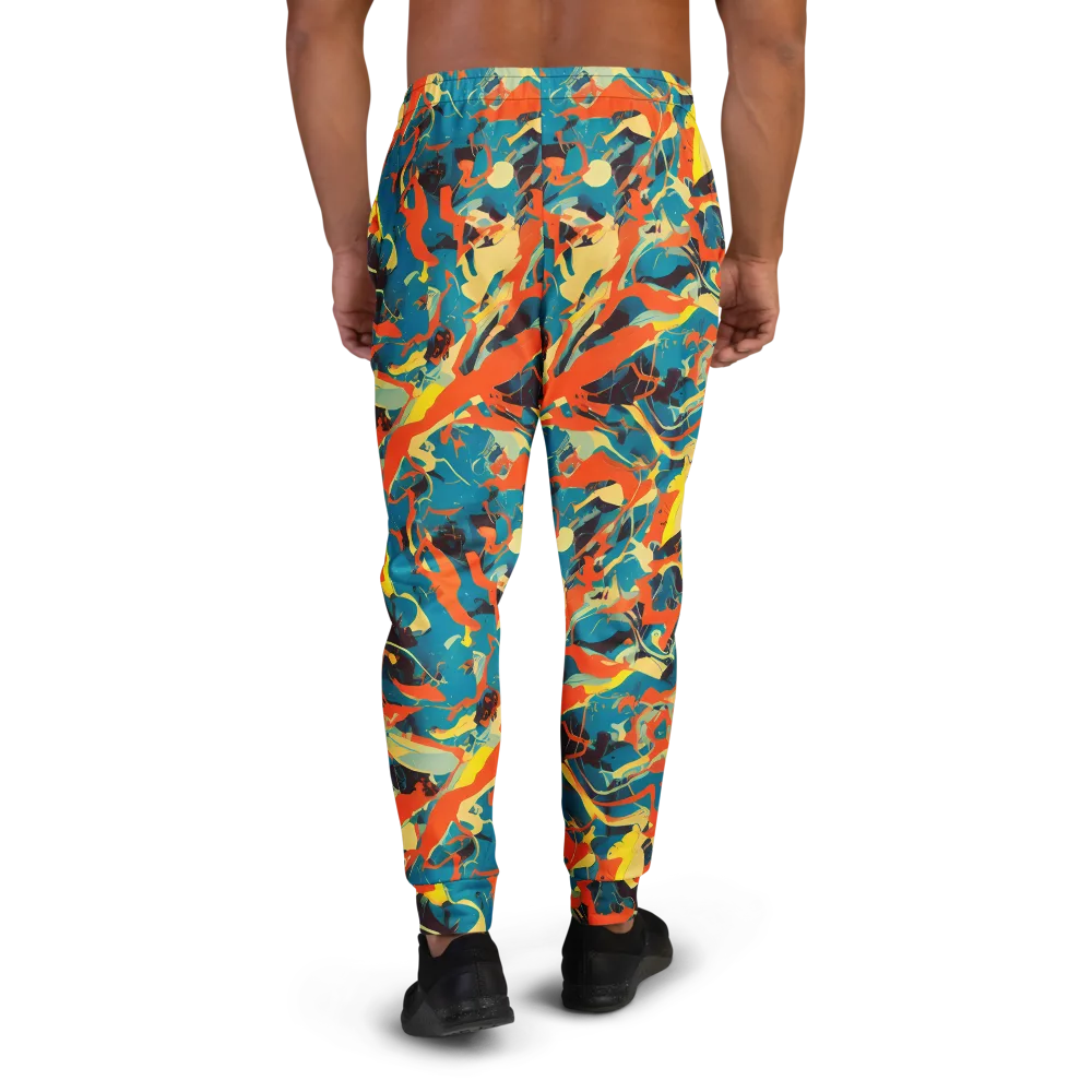 Abstract Tango on Men's Joggers — Back