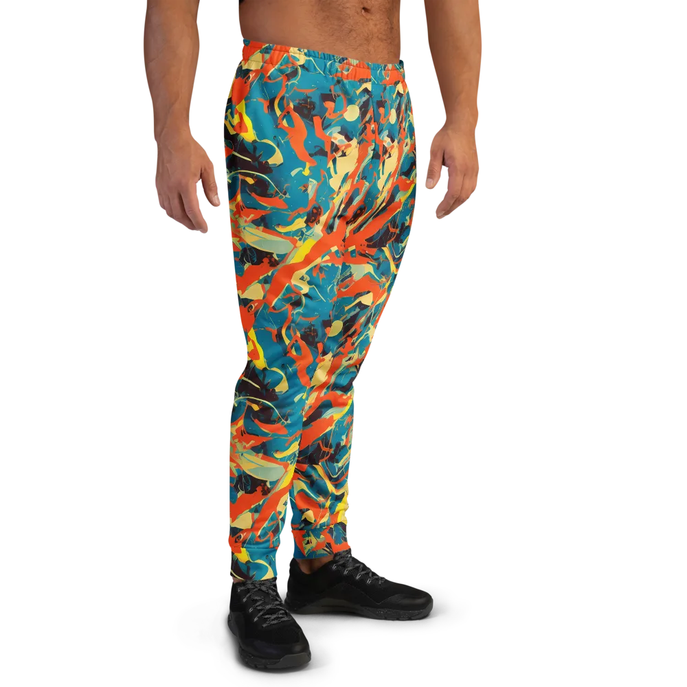 Abstract Tango on Men's Joggers — Right