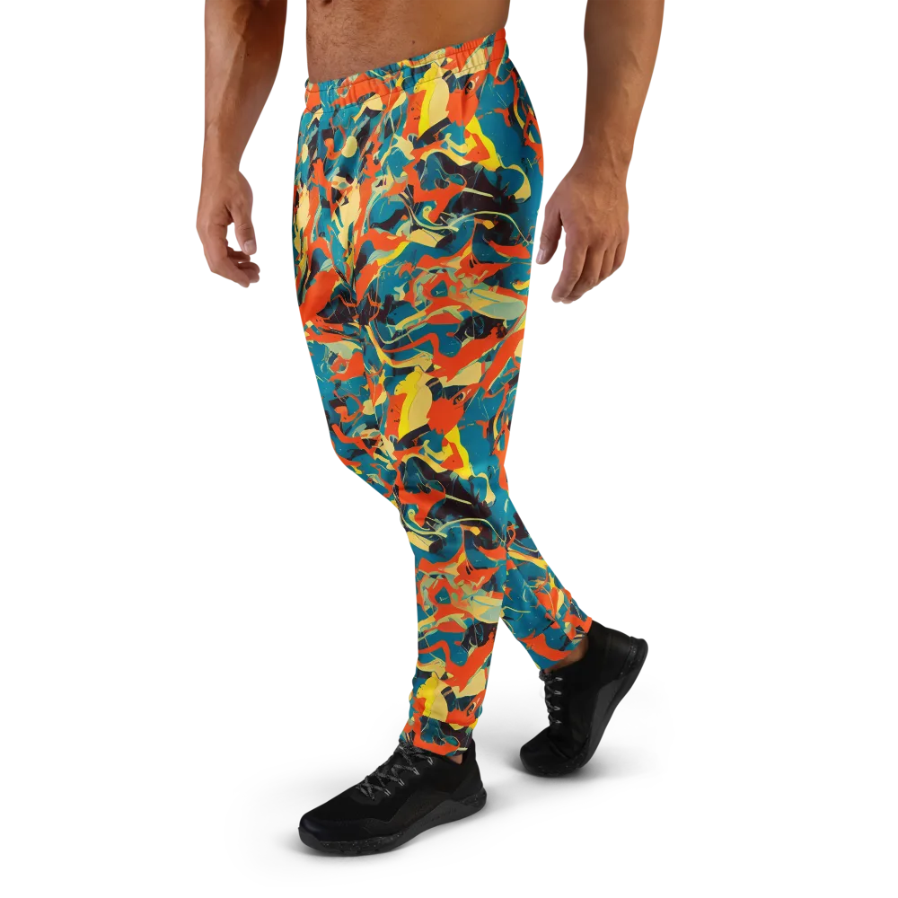 Abstract Tango on Men's Joggers — Left