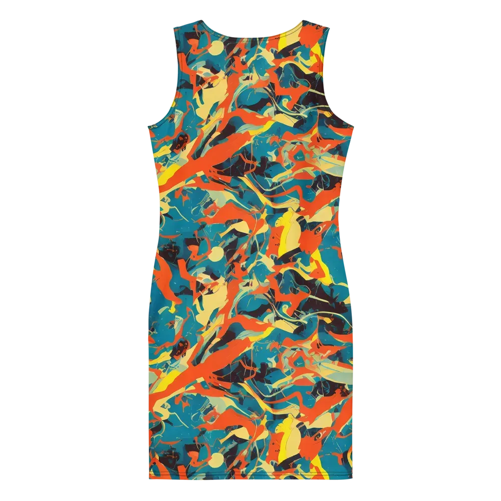 Abstract Tango on Bodycon Dress — Back