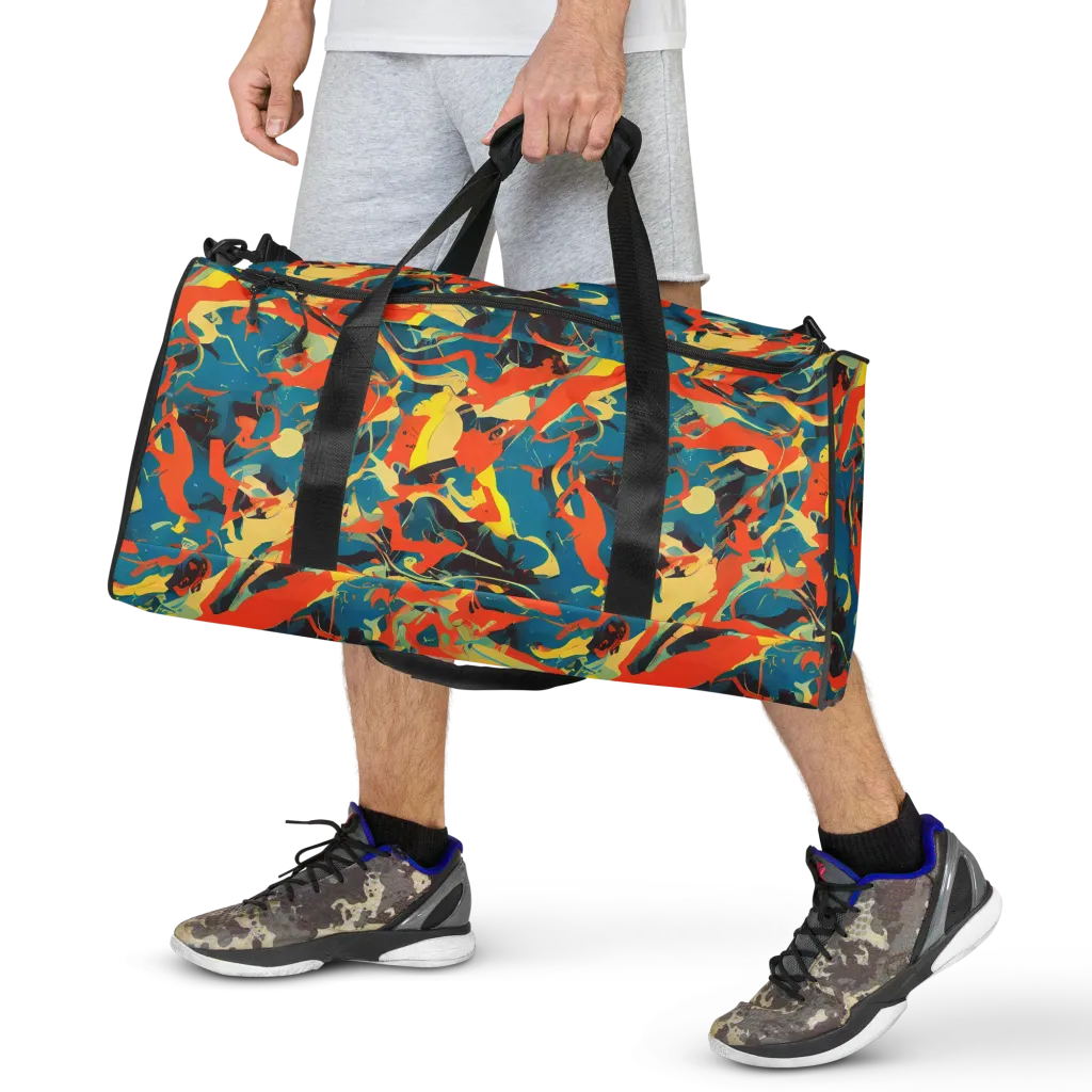 Abstract Tango on Duffle Bag — Front