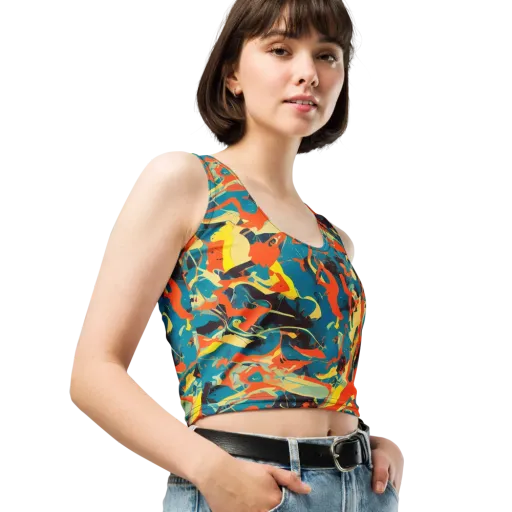 Abstract Tango on a Crop Top