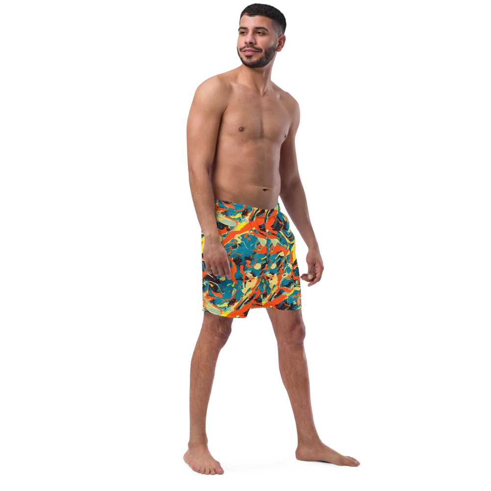 Abstract Tango on Swim Trunks — Right Front