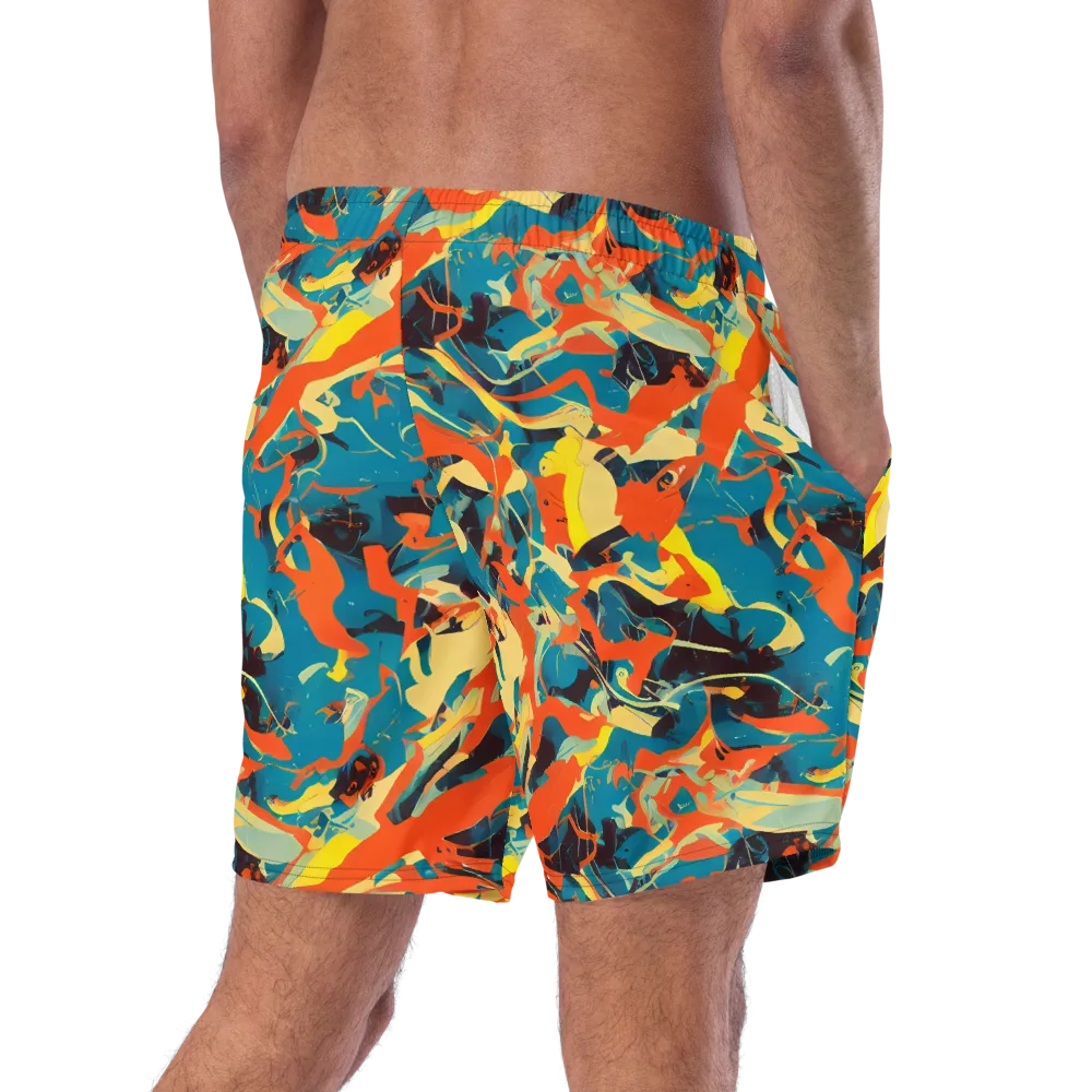 Abstract Tango on Swim Trunks — Right Back