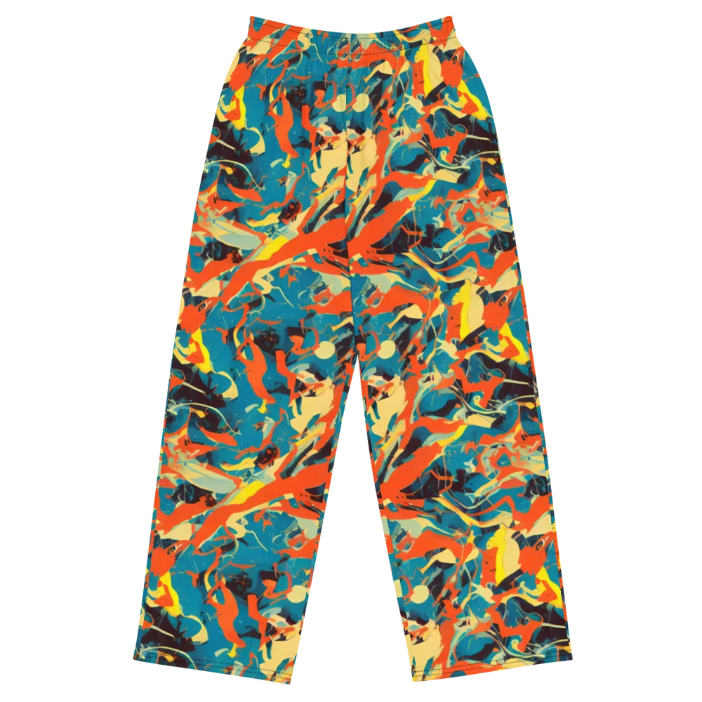 Abstract Tango on Wide-Leg Pants — Front