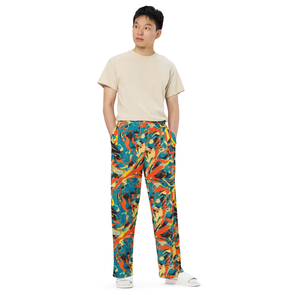 Abstract Tango on Wide-Leg Pants — Front