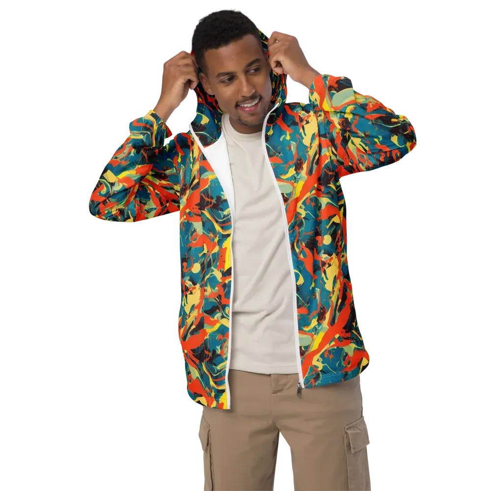 Abstract Tango on Men's Windbreaker — Front