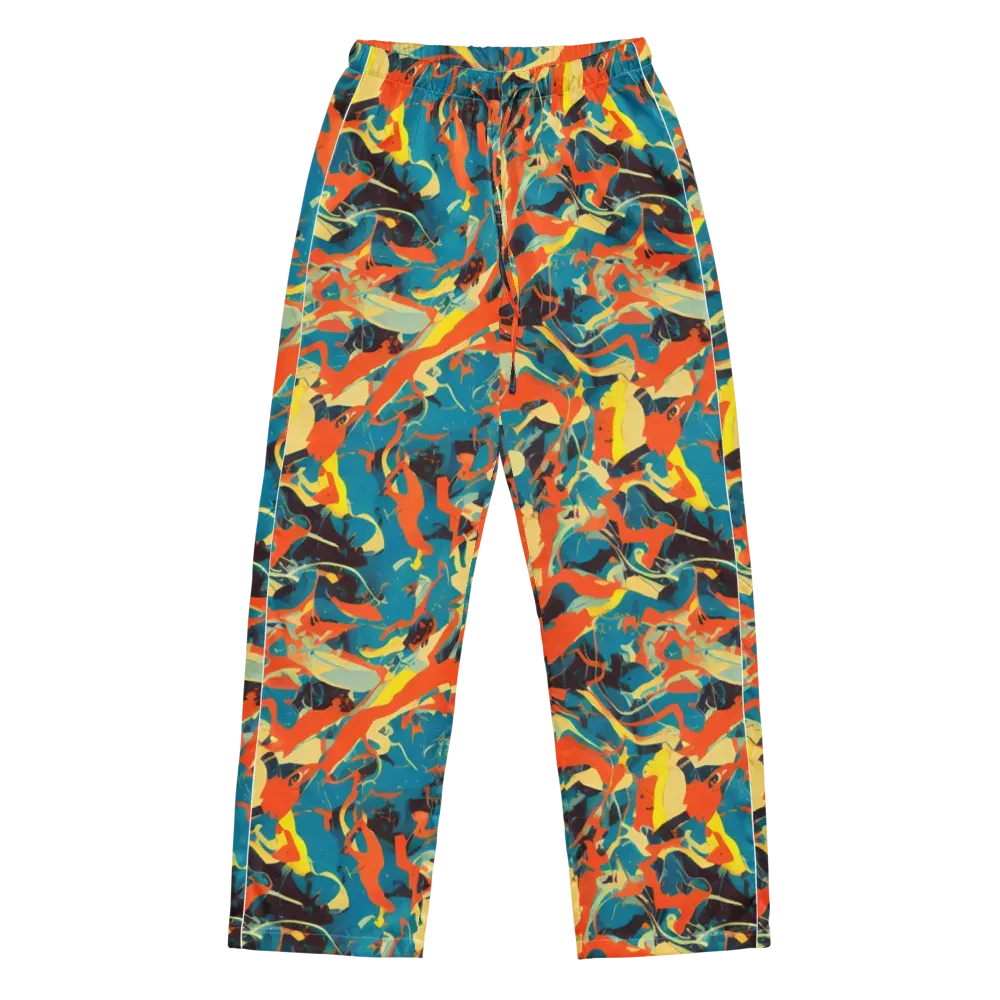 Abstract Tango on Women's Pajama Pants — Front