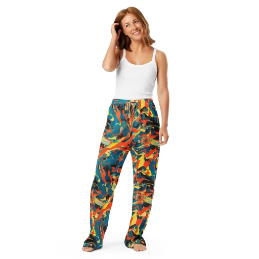 Abstract Tango on a Women's Pajama Pants