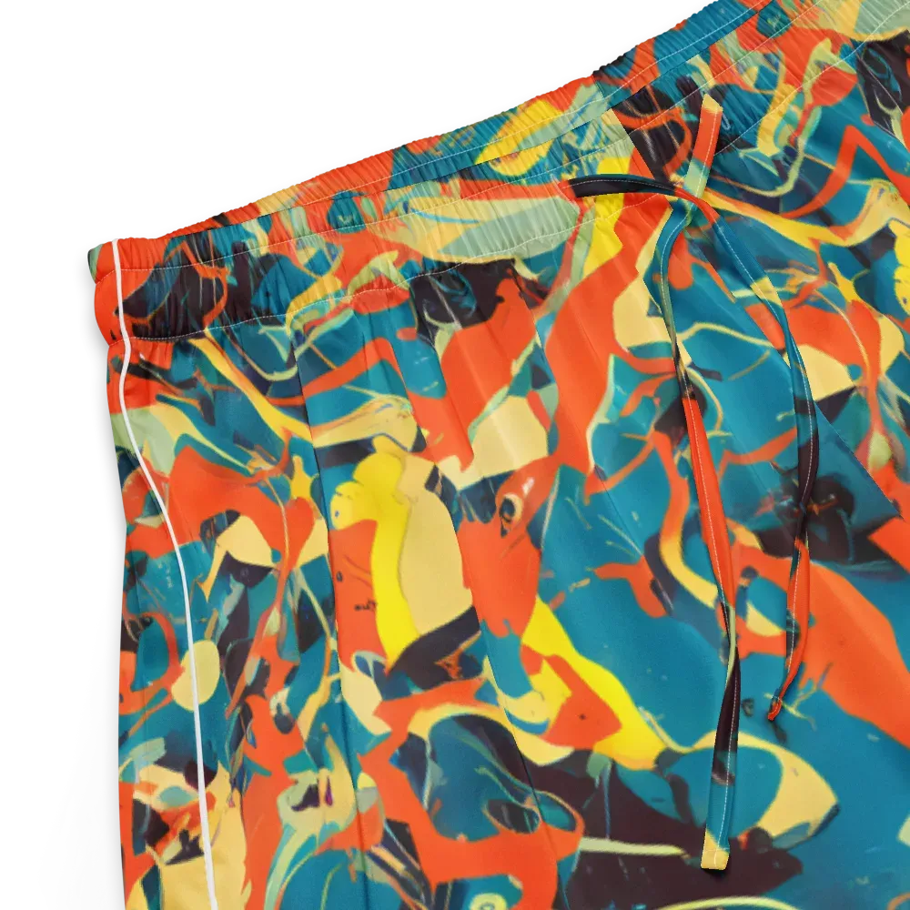 Abstract Tango on Women's Pajama Shorts — Product details