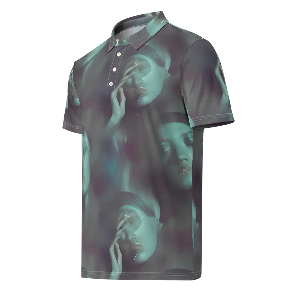 Surreal Dreams on Men's Slim Fit Polo Shirt — Left Front