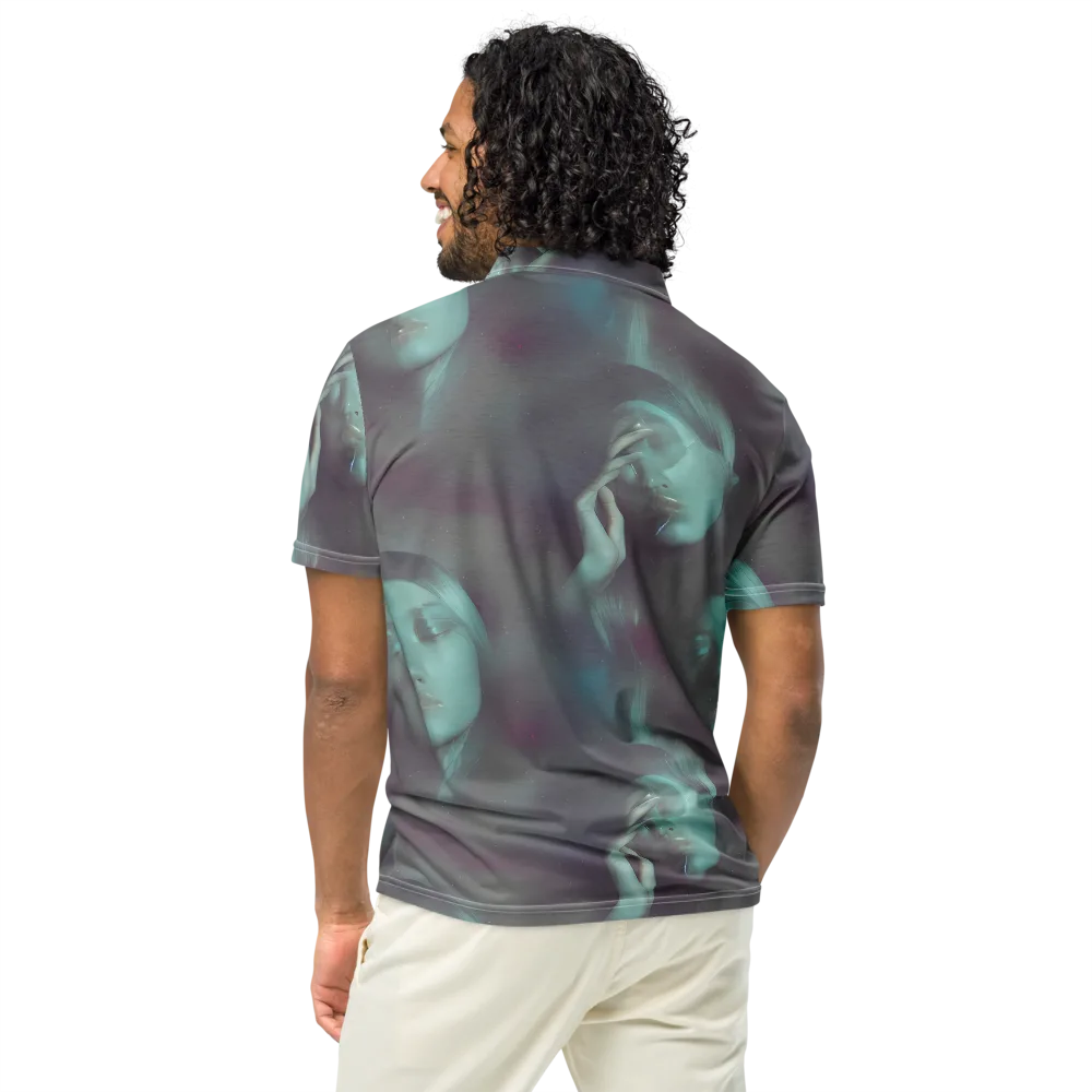 Surreal Dreams on Men's Slim Fit Polo Shirt — Back