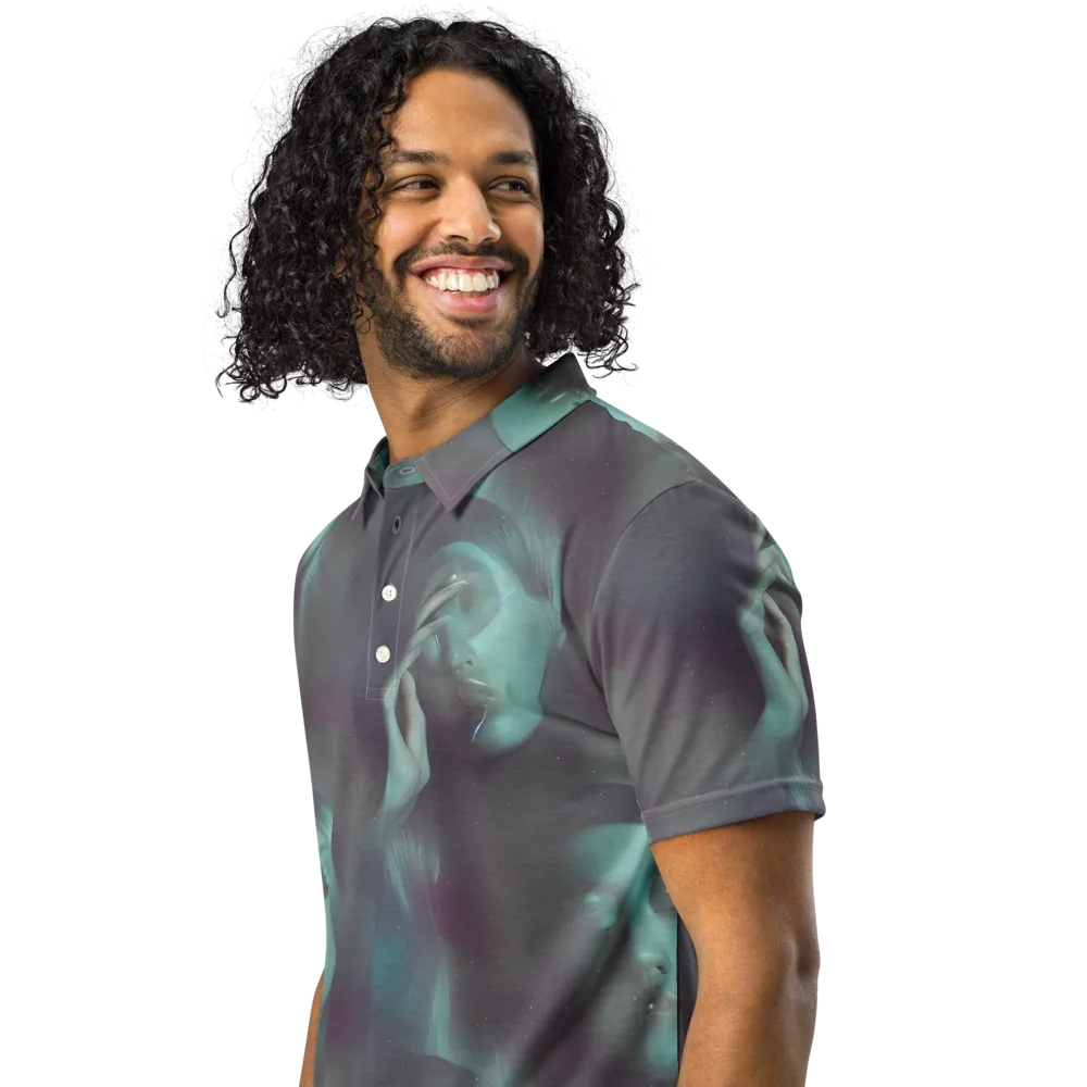 Surreal Dreams on Men's Slim Fit Polo Shirt — Left Front