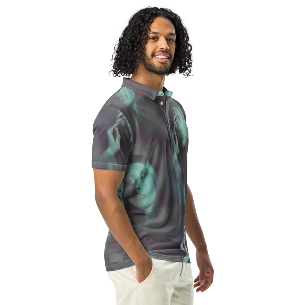 Surreal Dreams on Men's Slim Fit Polo Shirt — Right Front