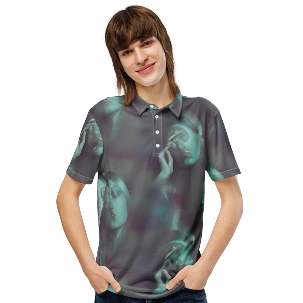 Surreal Dreams on Men's Slim Fit Polo Shirt — Front