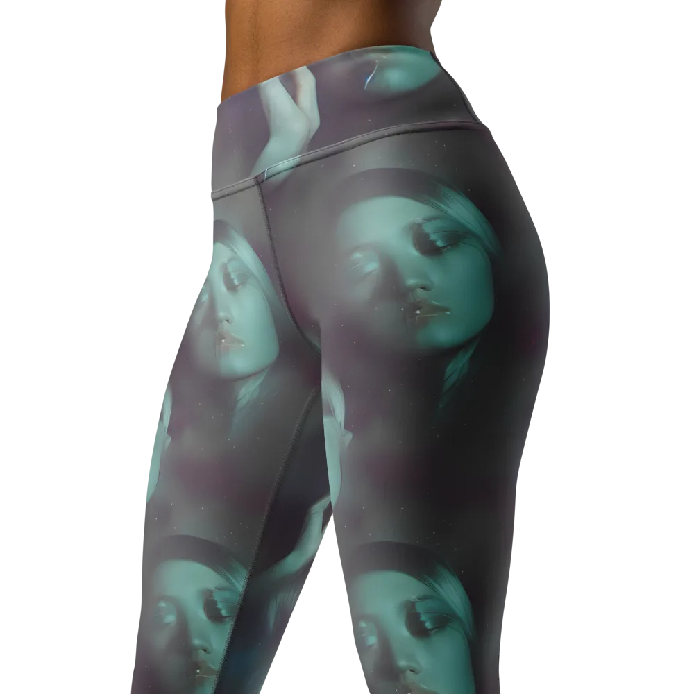Surreal Dreams on Yoga Leggings — Left Front