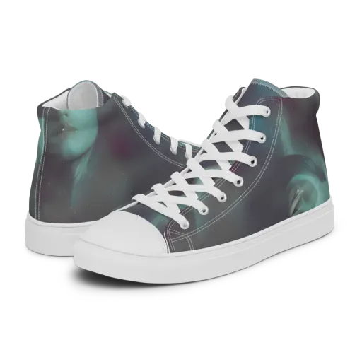 Surreal Dreams on a Men's High Top Canvas Shoes