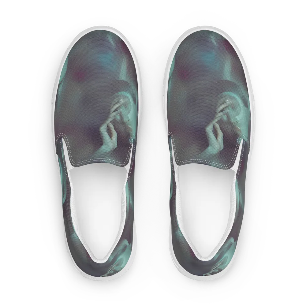 Surreal Dreams on Men's Slip-On Canvas Shoes — Front