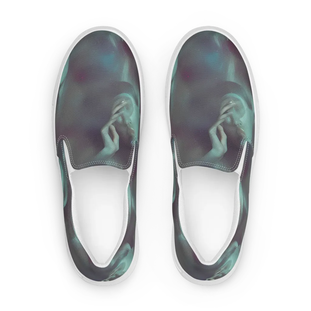 Surreal Dreams on Women's Slip-On Canvas Shoes — Front