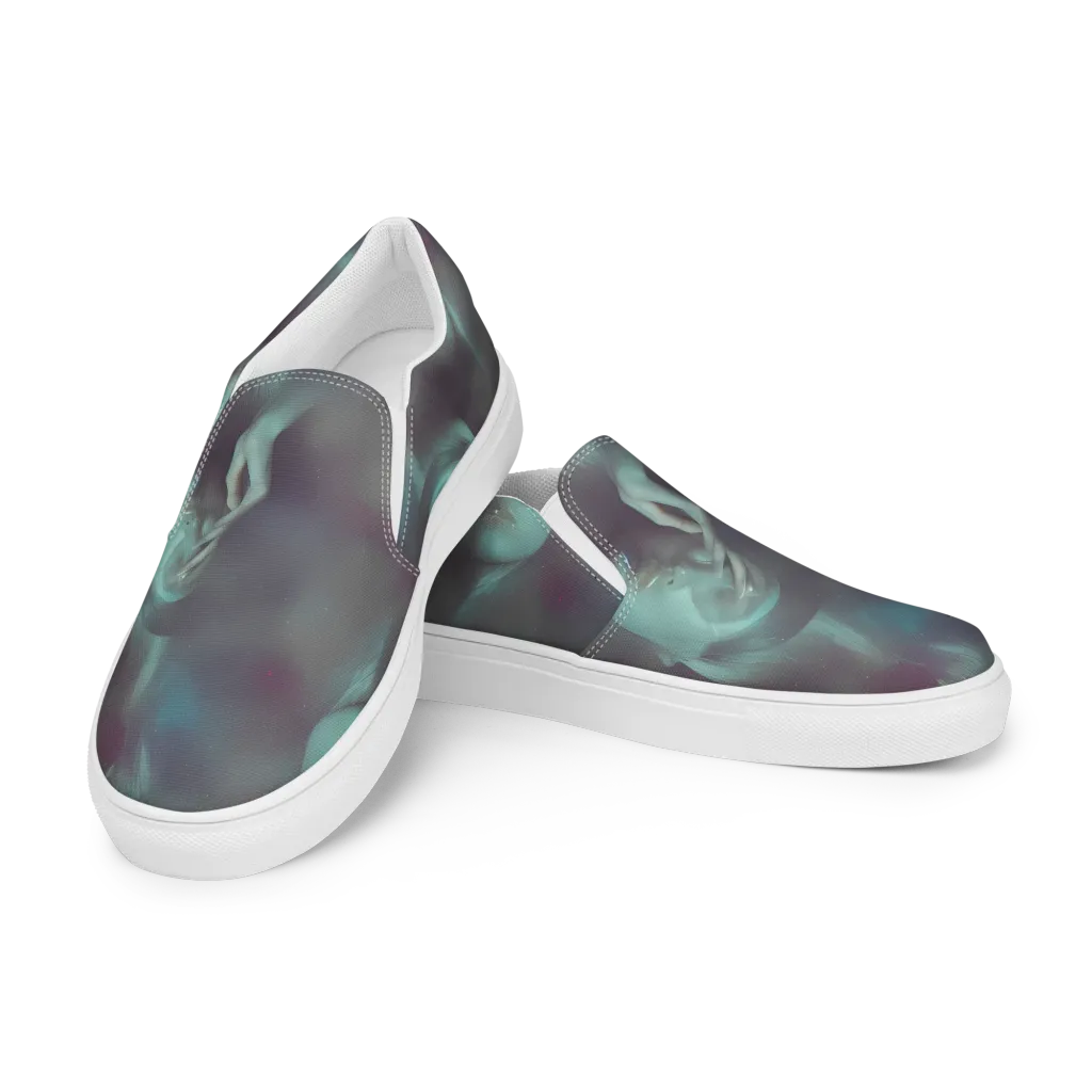 Surreal Dreams on Women's Slip-On Canvas Shoes — Left Front