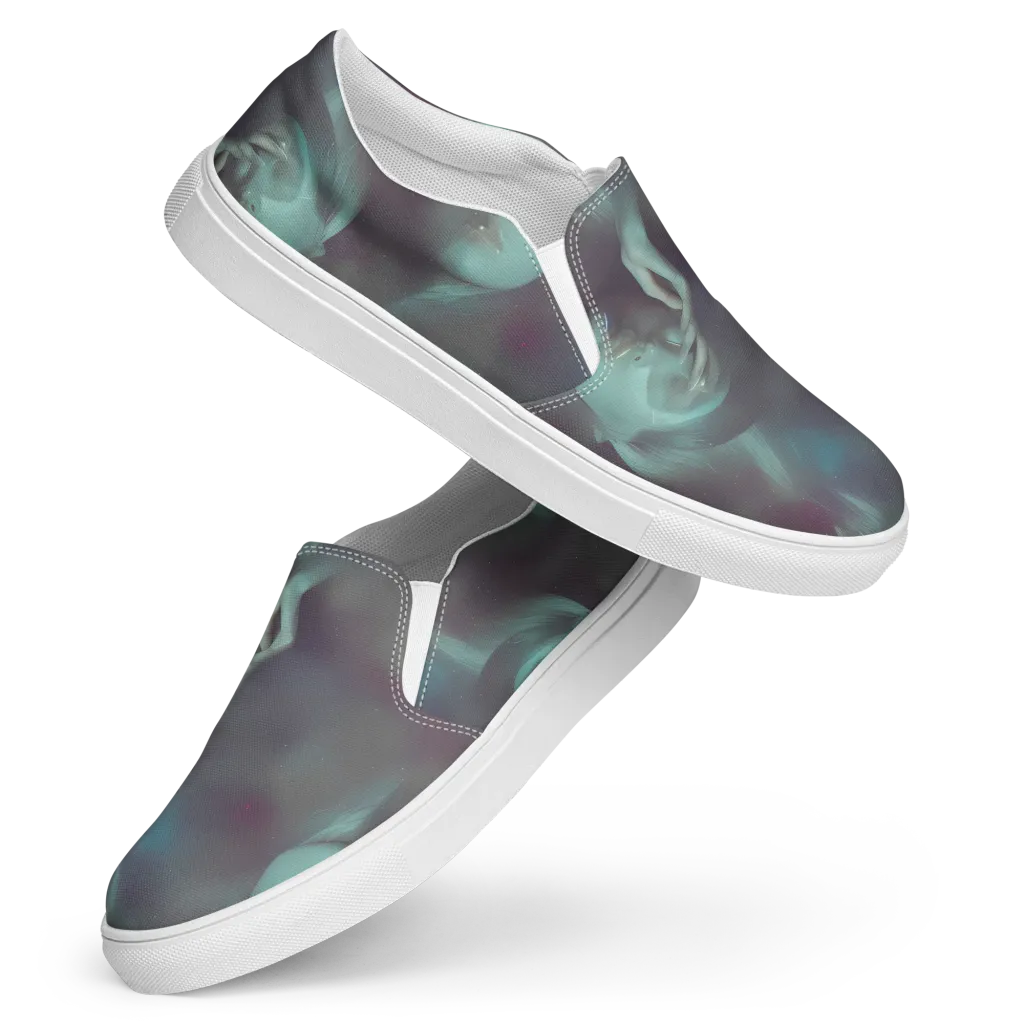Surreal Dreams on Women's Slip-On Canvas Shoes — Front