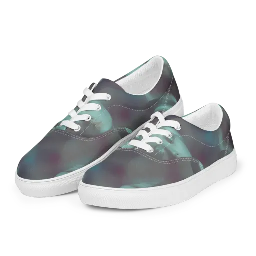 Surreal Dreams on a Men's Lace-Up Canvas Shoes