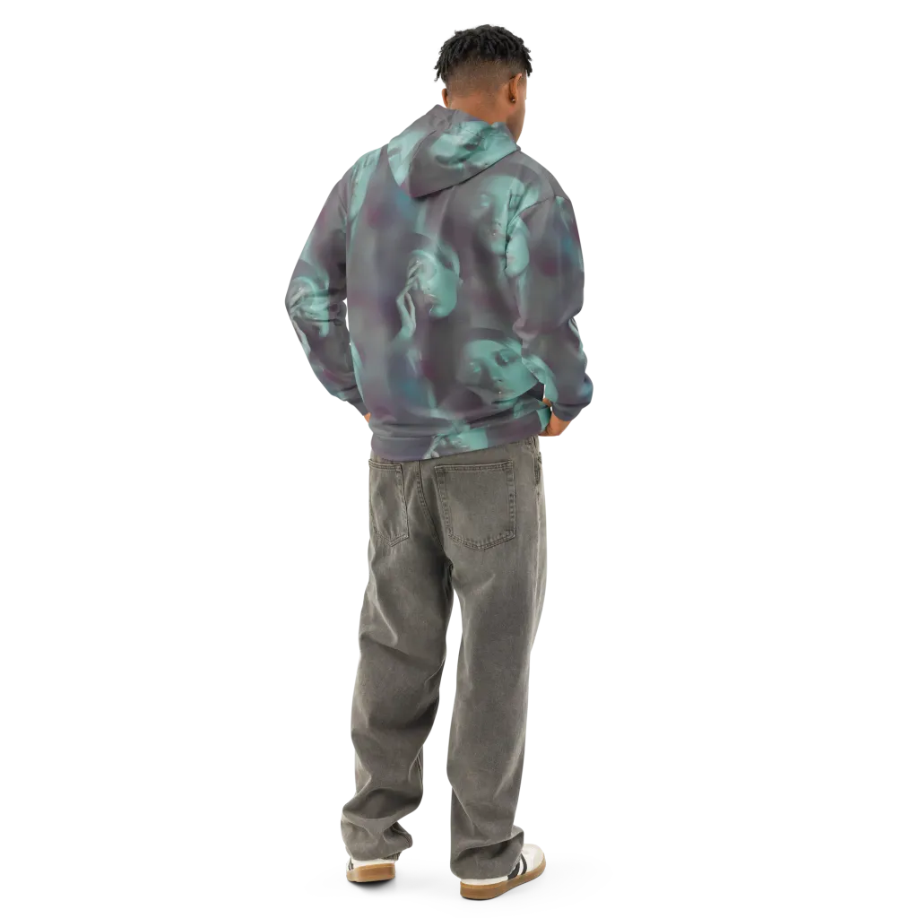 Surreal Dreams on Cotton Hoodie — Back
