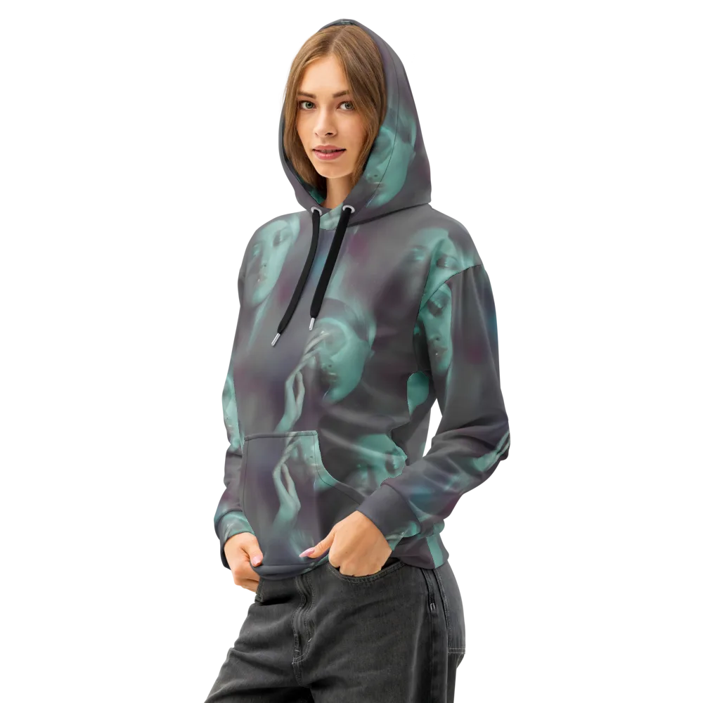 Surreal Dreams on Cotton Hoodie — Left Front