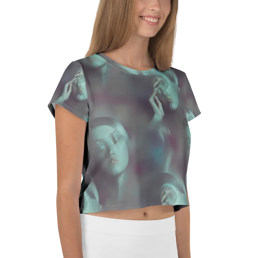 Surreal Dreams on Crop Tee — Right