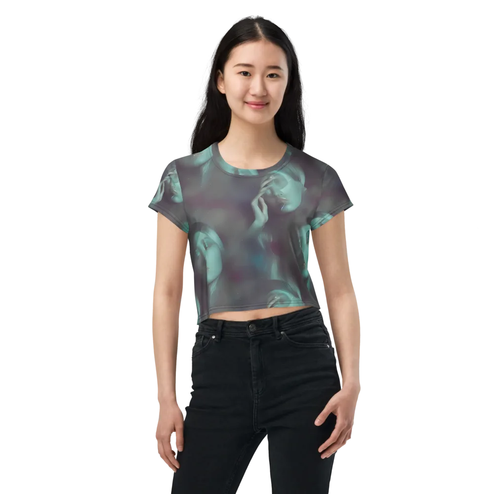 Surreal Dreams on Crop Tee — Front