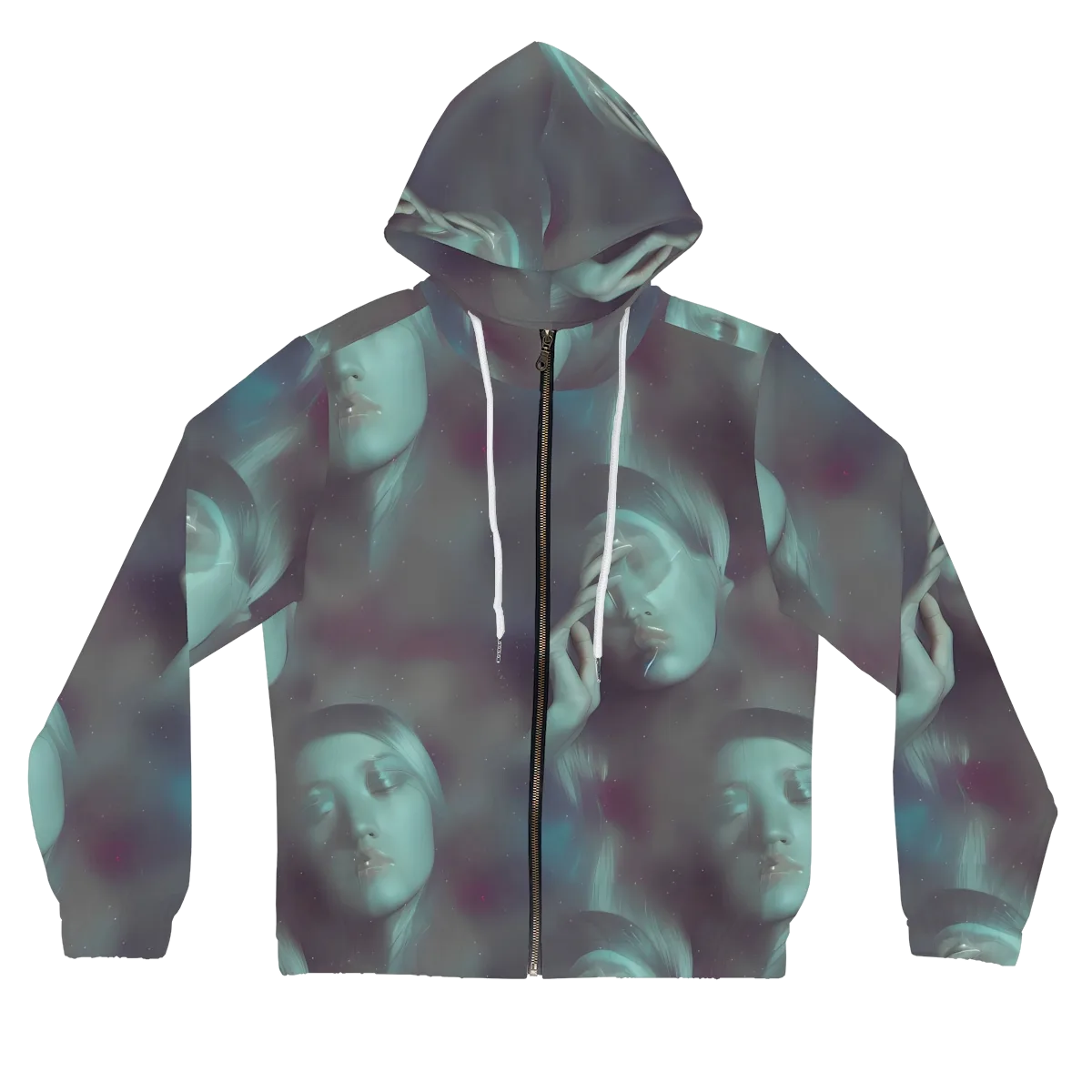 Surreal Dreams on Women's Full-Zip Hoodie — Front