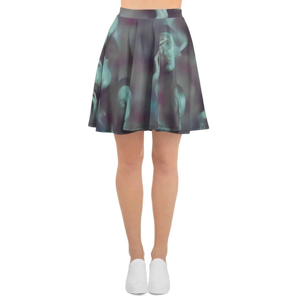 Surreal Dreams on Skater Skirt — Front