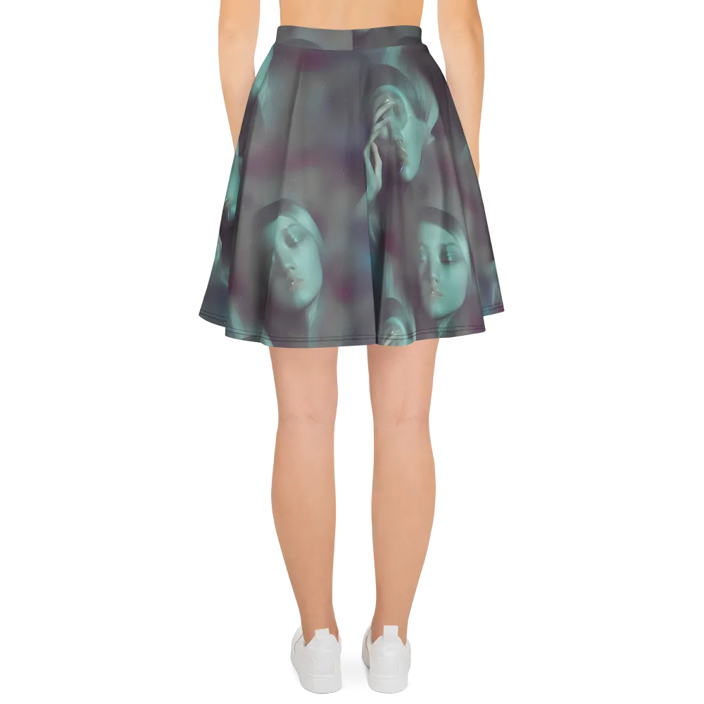Surreal Dreams on Skater Skirt — Back