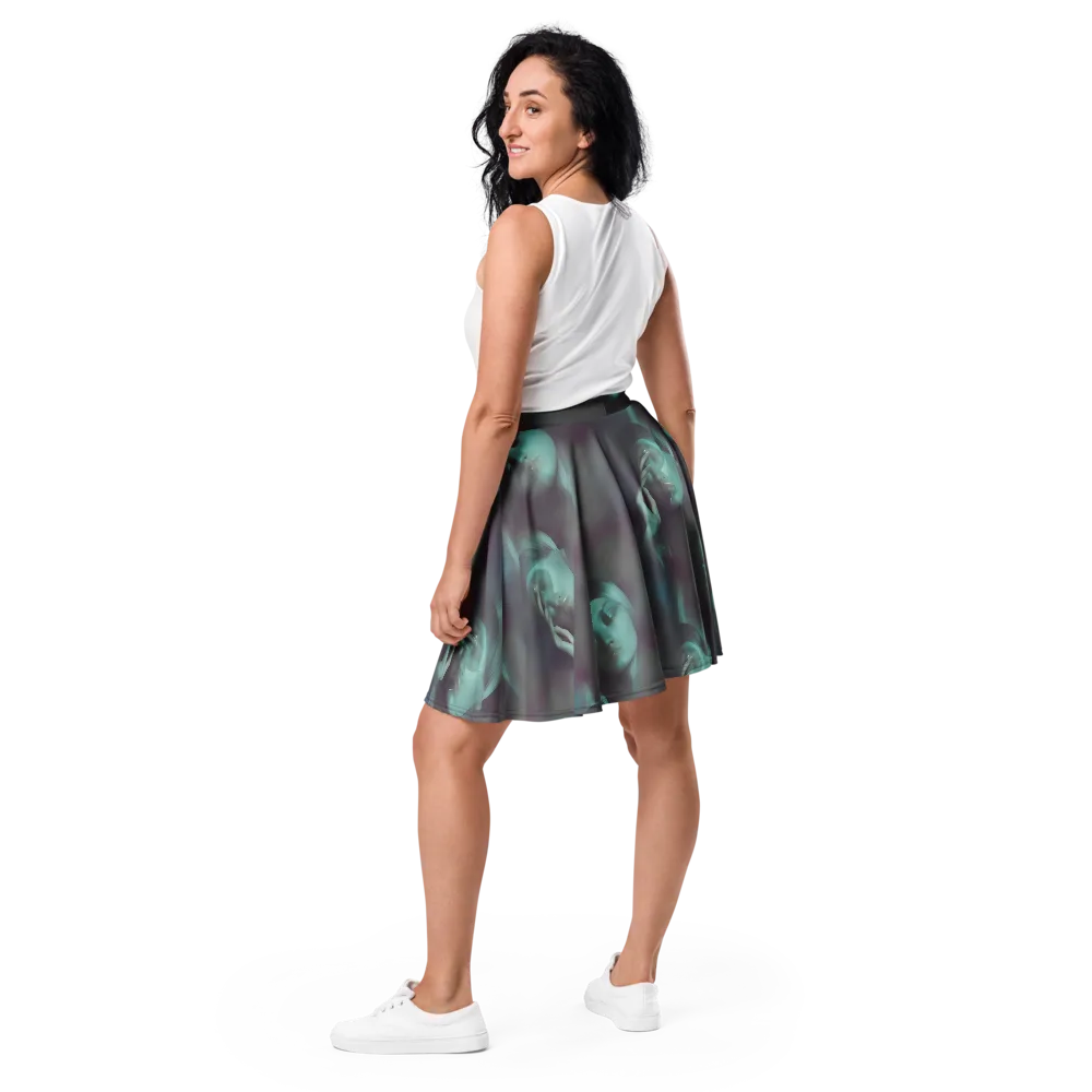 Surreal Dreams on Skater Skirt — Back