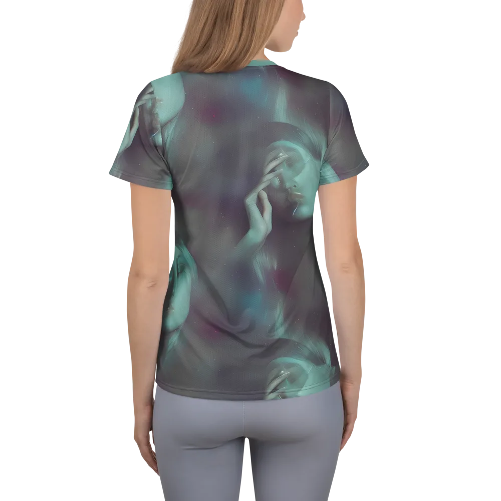 Surreal Dreams on Women's Athletic T-Shirt — Back