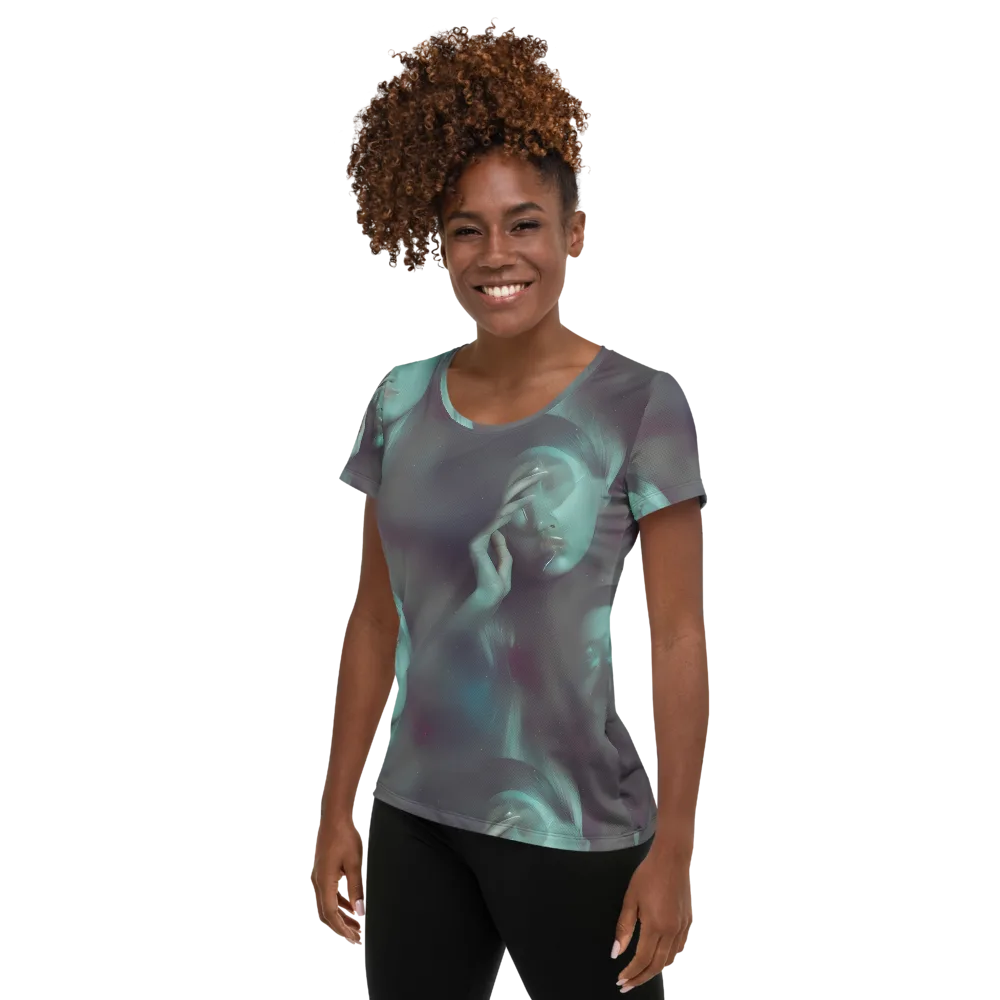 Surreal Dreams on Women's Athletic T-Shirt — Left