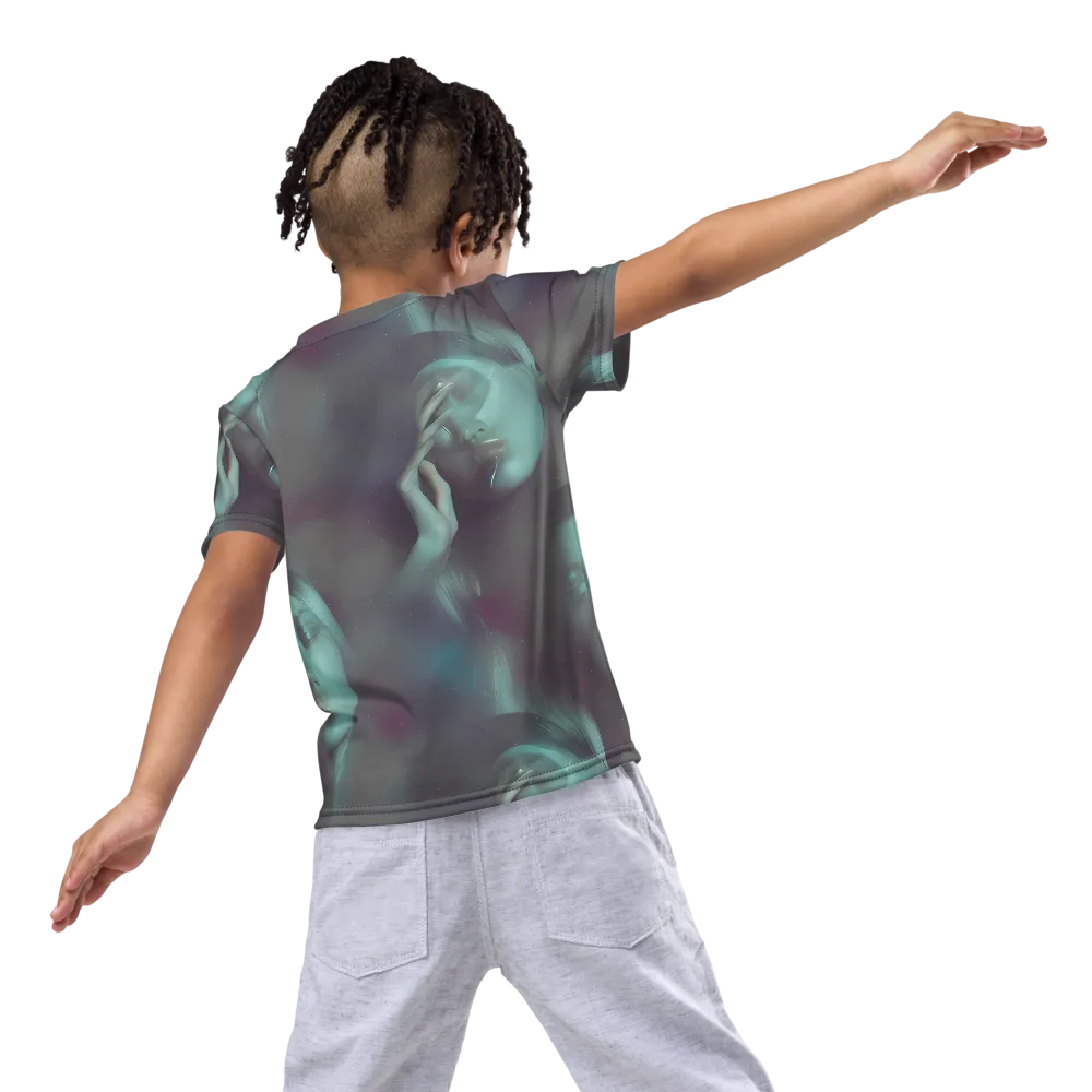 Surreal Dreams on Kids Crew Neck T-Shirt — Back