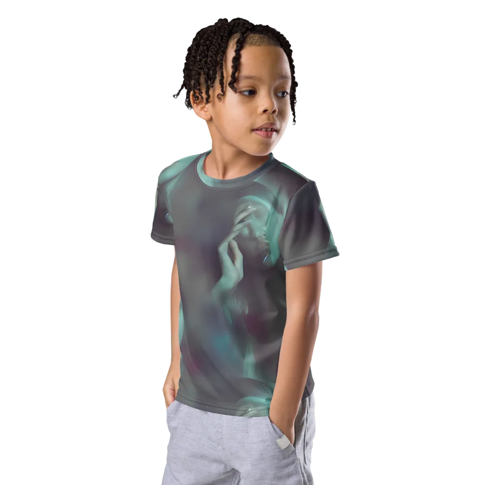 Surreal Dreams on Kids Crew Neck T-Shirt — Left Front