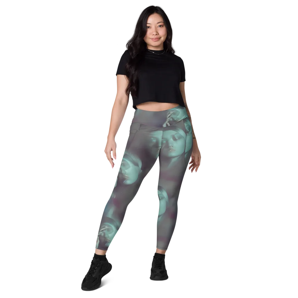 Surreal Dreams on Leggings with Pockets — Front