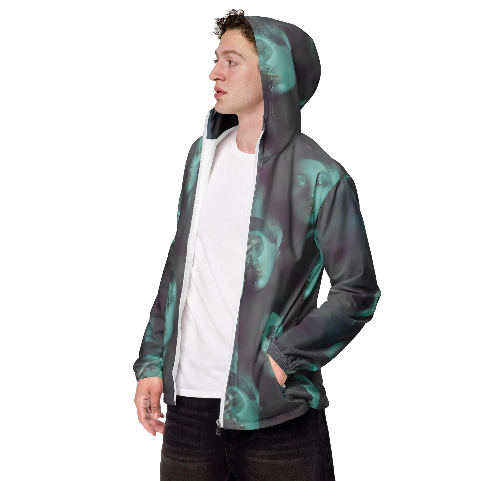 Surreal Dreams on Men's Windbreaker — Left Front
