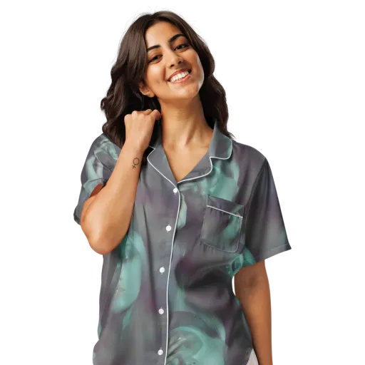 Surreal Dreams on a Women's Short Sleeve Pajama Top