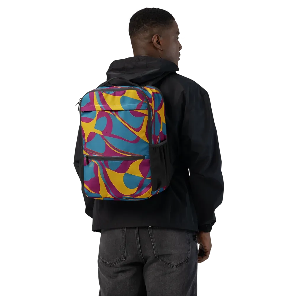 Teal Voltage on Utility Backpack — Back
