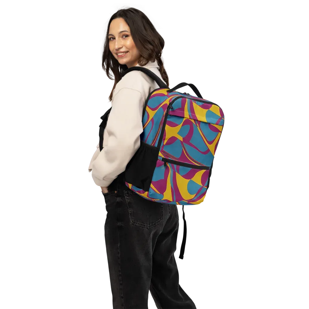 Teal Voltage on Utility Backpack — Back