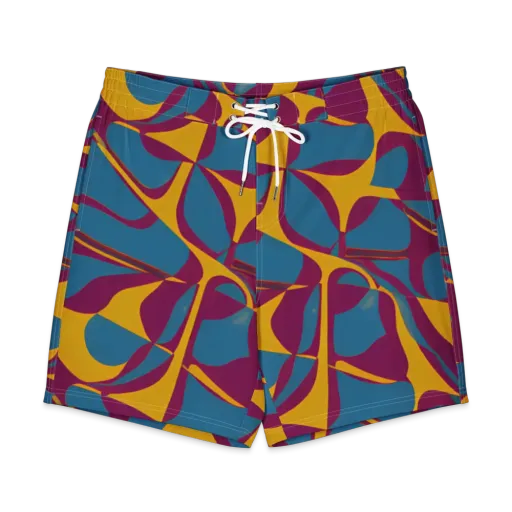 Teal Voltage on a Men's Board Shorts