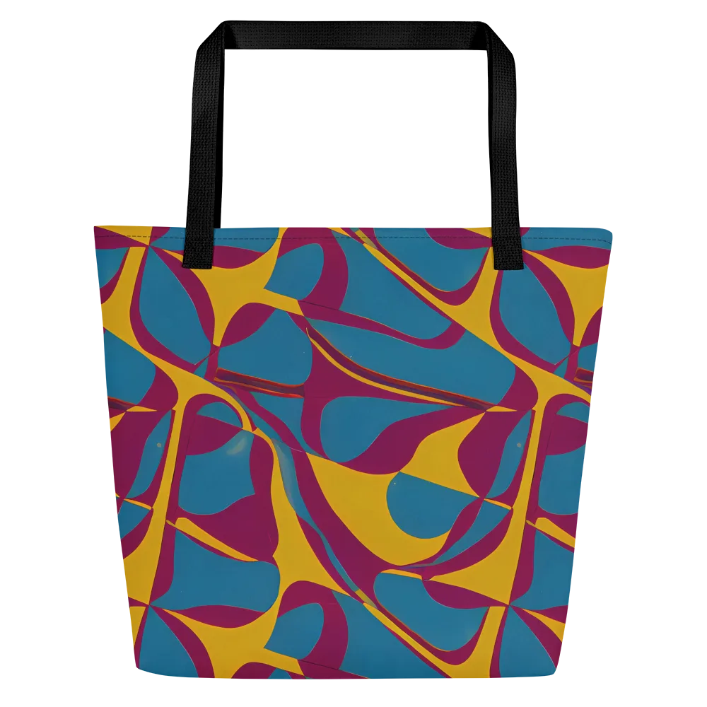 Teal Voltage on Large Tote Bag W/ Pocket — Front