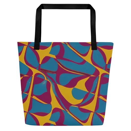 Teal Voltage on a Large Tote Bag W/ Pocket