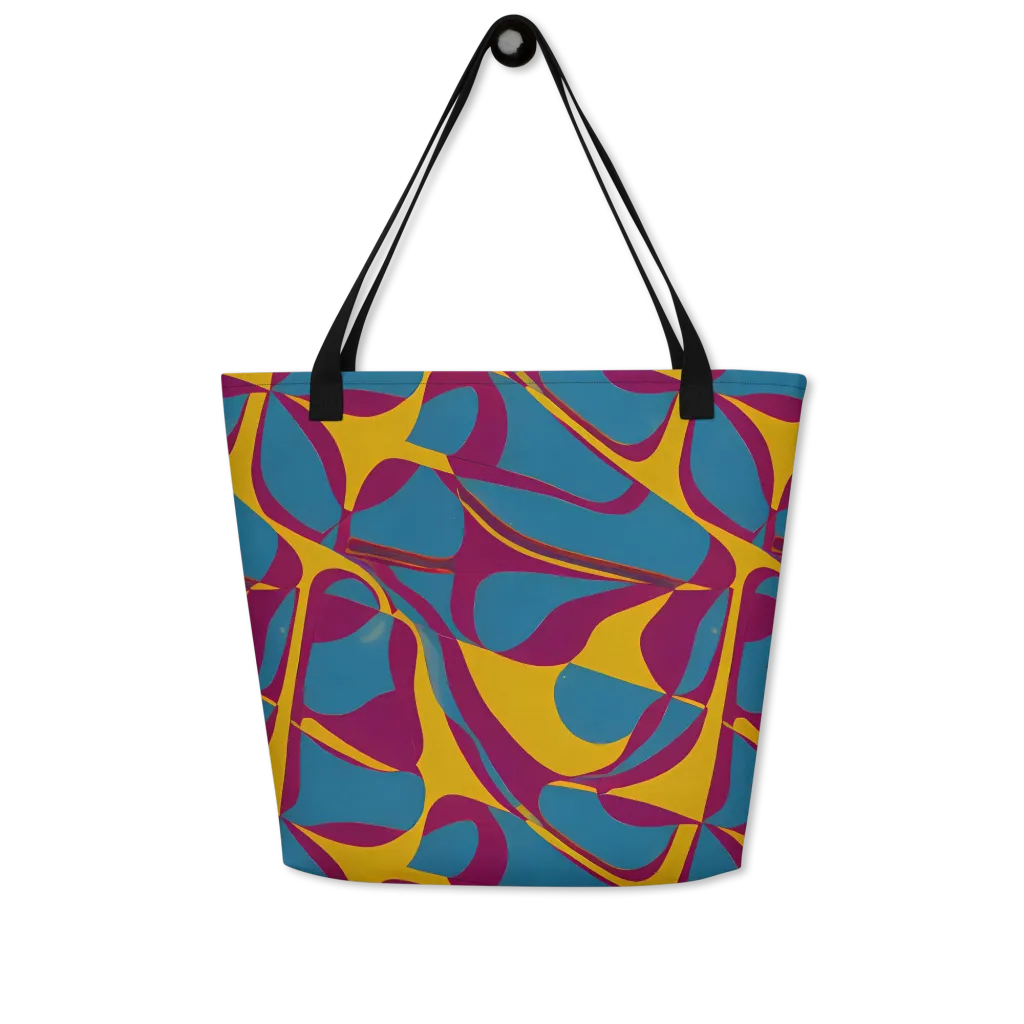 Teal Voltage on Large Tote Bag W/ Pocket — Front