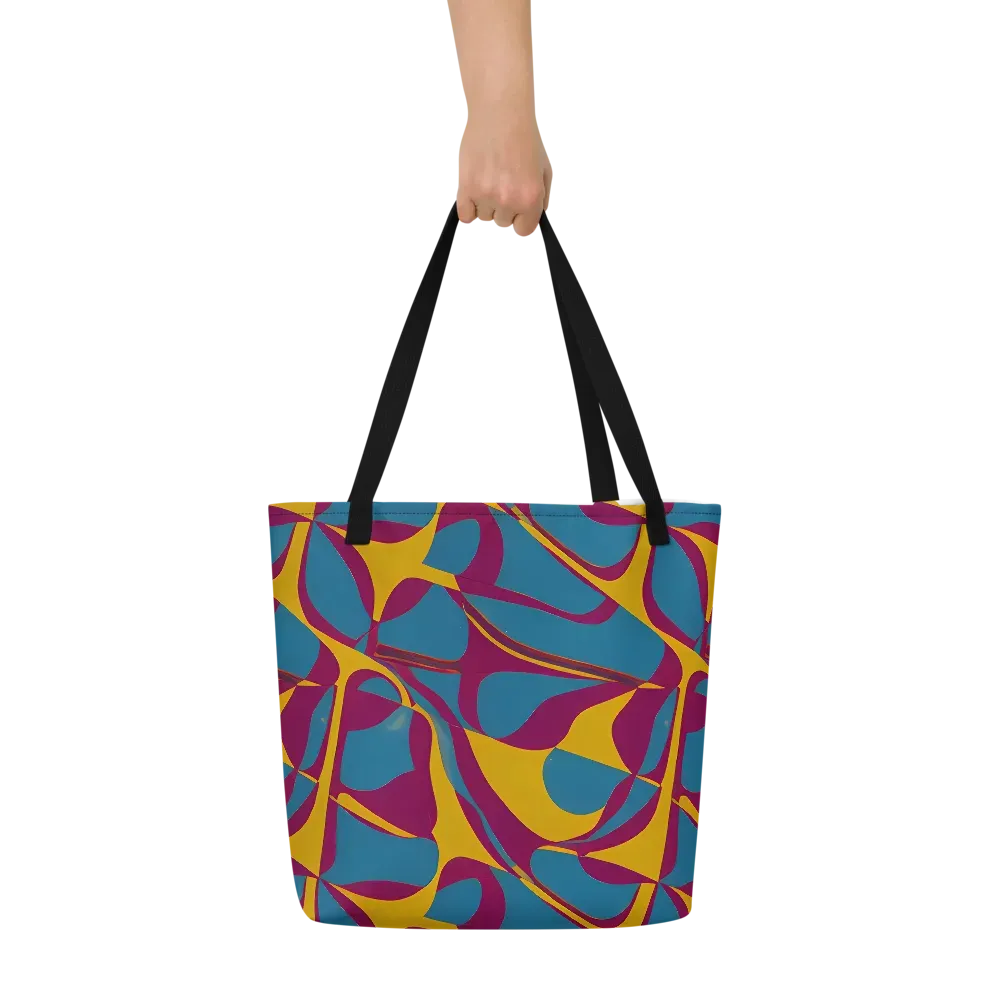 Teal Voltage on Large Tote Bag W/ Pocket — Front