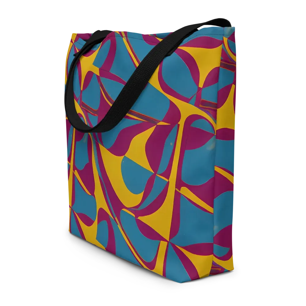 Teal Voltage on Large Tote Bag W/ Pocket — Front