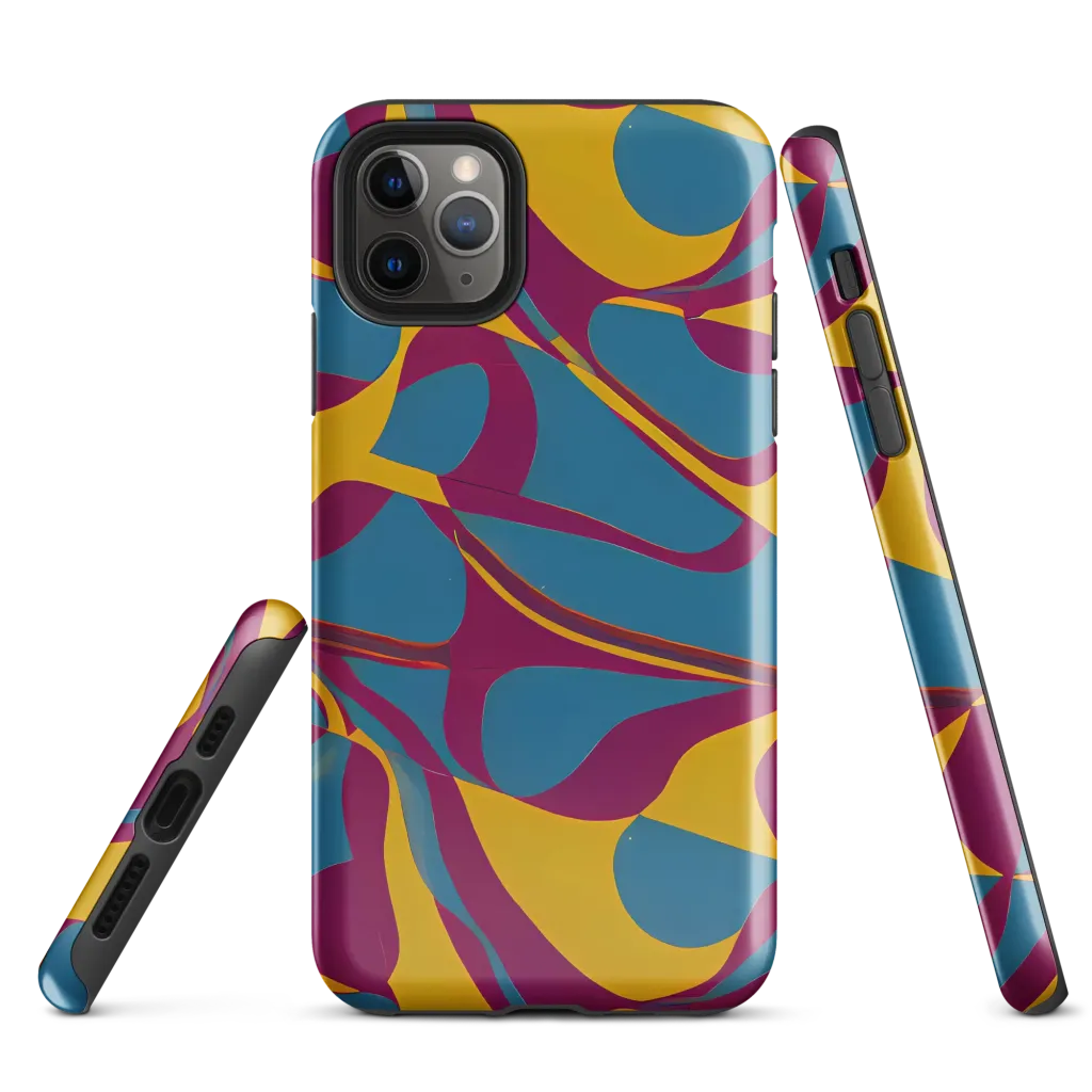 Teal Voltage on Tough Case for iPhone® — Front